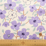 Cotton Oxford Fabric - Nordic-style Flower - nomura tailor