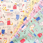 Cotton Oxford Fabric - Cat - nomura tailor