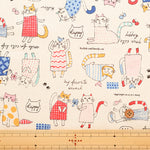 Cotton Oxford Fabric - Cat - nomura tailor