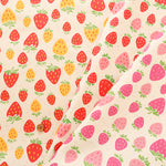 Cotton Oxford Fabric - Strawberry with shavings - nomura tailor