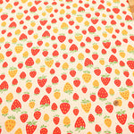 Cotton Oxford Fabric - Strawberry with shavings - nomura tailor