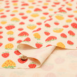 Cotton Oxford Fabric - Strawberry with shavings - nomura tailor