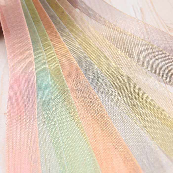 Metallic ribbon about 15mm width - nomura tailor