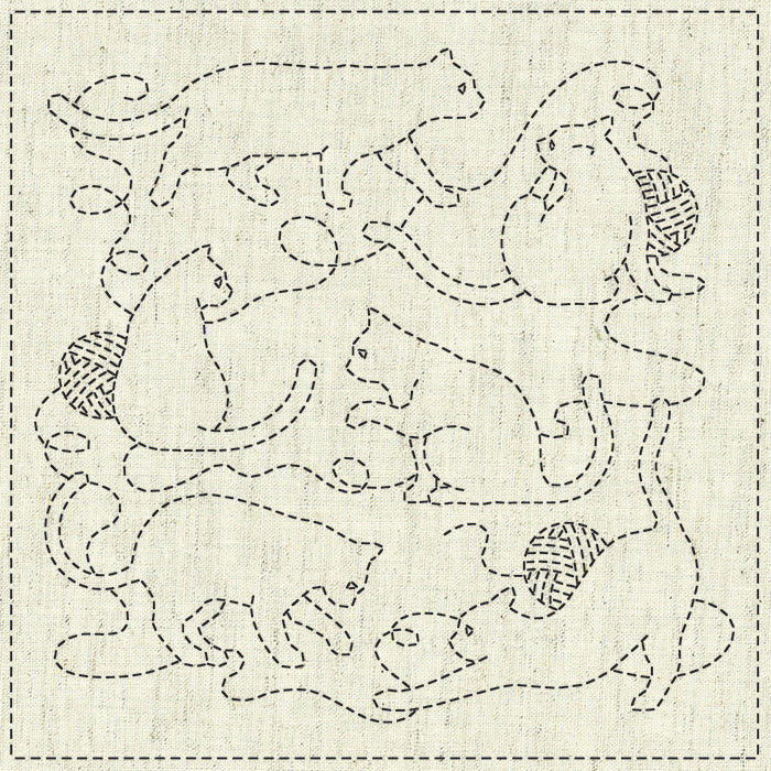 Embroidery cloth "Sashiko Cloth" SASHIKO CLOTH “ALL YOU NEED IS...” - nomura tailor
