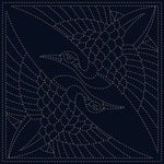 Embroidery cloth "Sashiko Cloth"SASHIKO CLOTH “TWO CRANES” - nomura tailor