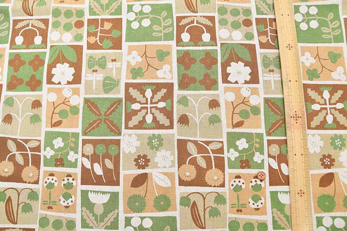 C/L Print Fabric - Flower Patchwork - nomura tailor
