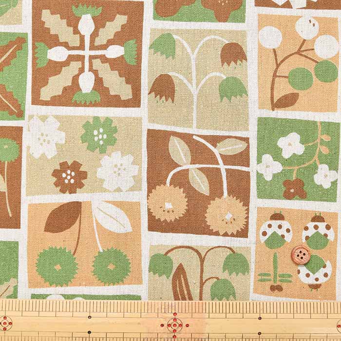 C/L Print Fabric - Flower Patchwork - nomura tailor