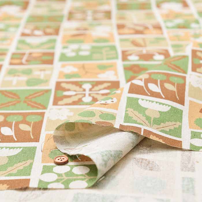 C/L Print Fabric - Flower Patchwork - nomura tailor