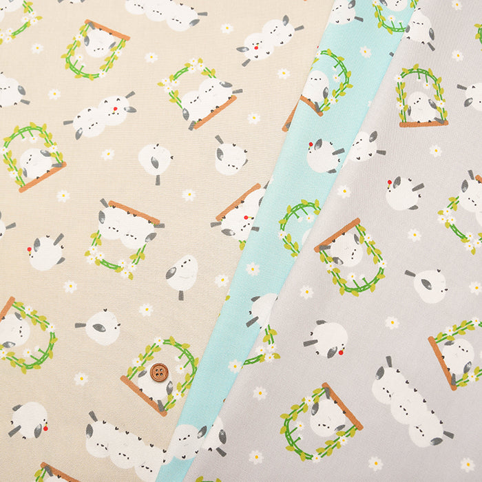 Cotton Oxford Fabric - Shimaenaga Bird - nomura tailor