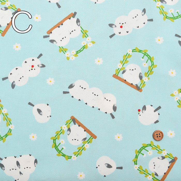 Cotton Oxford Fabric - Shimaenaga Bird - nomura tailor