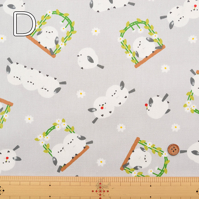 Cotton Oxford Fabric - Shimaenaga Bird - nomura tailor