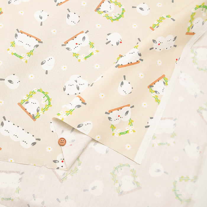 Cotton Oxford Fabric - Shimaenaga Bird - nomura tailor
