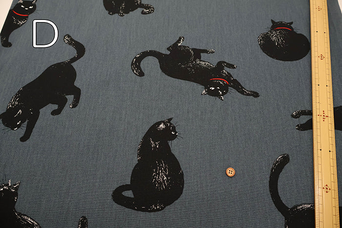 Cotton Oxford Fabric - Cat - nomura tailor