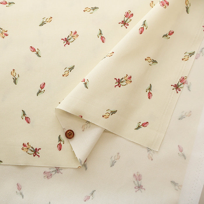 Cotton Oxford Fabric - Tulips - nomura tailor