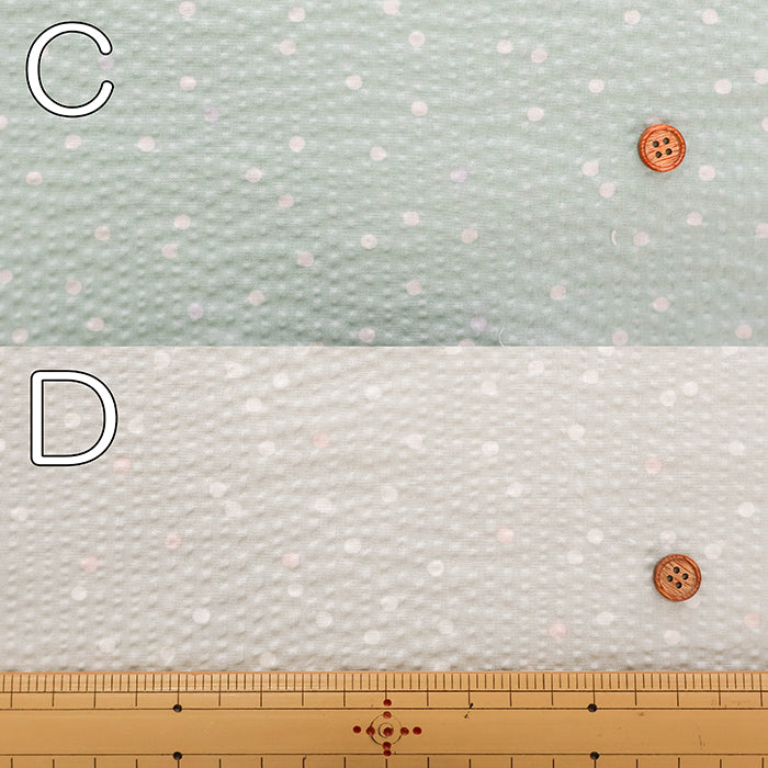Cotton Poplin Ripple Print Fabric - Dot - nomura tailor