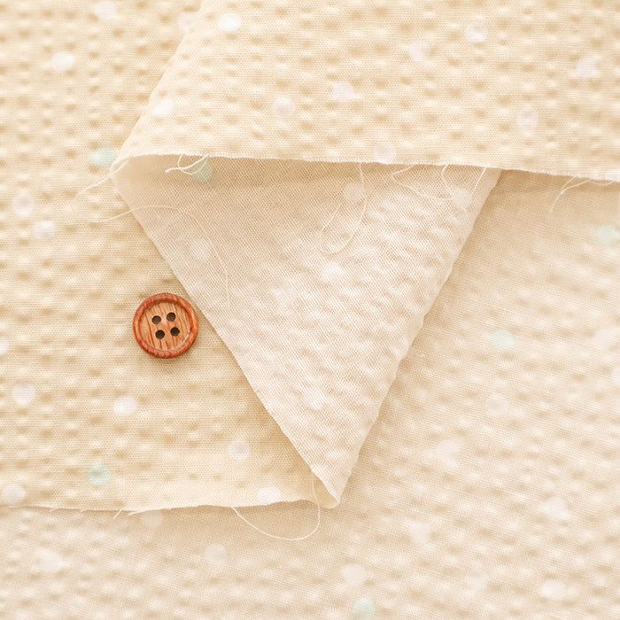 Cotton Poplin Ripple Print Fabric - Dot - nomura tailor