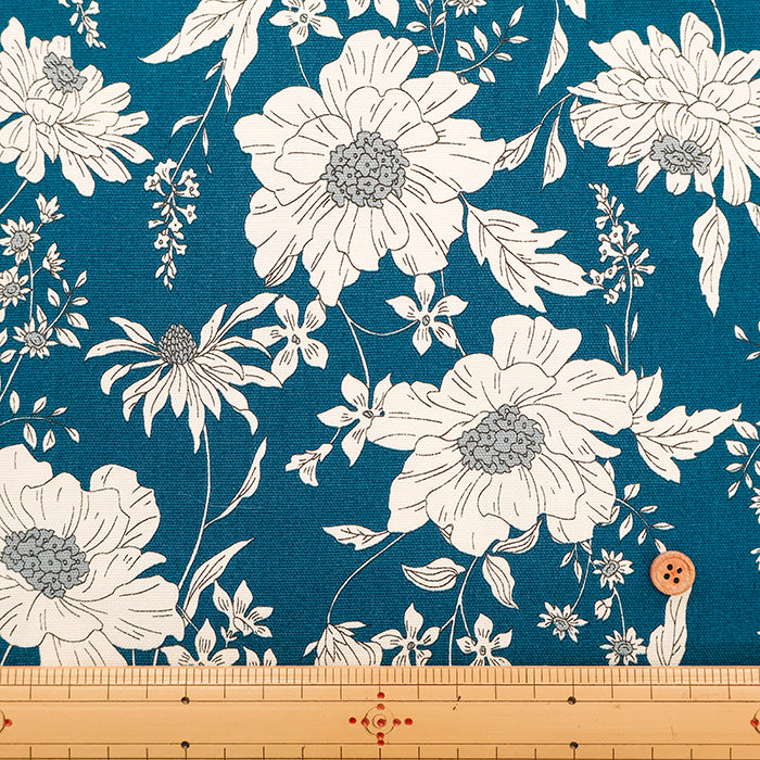 Cotton Oxford Fabric - Natural Flower - nomura tailor