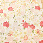 Cotton muslin Printed Fabric - Cat and Fan - nomura tailor