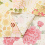 Cotton muslin Printed Fabric - Cat and Fan - nomura tailor