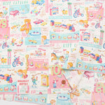 Cotton muslin Printed Fabric - Quiltgate TOYS - nomura tailor