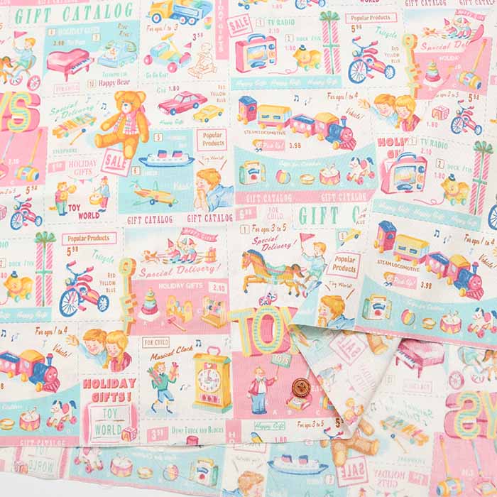 Cotton muslin Printed Fabric - Quiltgate TOYS - nomura tailor