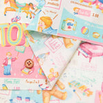 Cotton muslin Printed Fabric - Quiltgate TOYS - nomura tailor