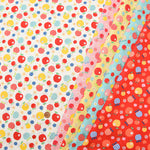 Cotton muslin Fablic - Apple Pattern - nomura tailor