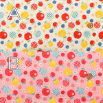 Cotton muslin Fablic - Apple Pattern - nomura tailor