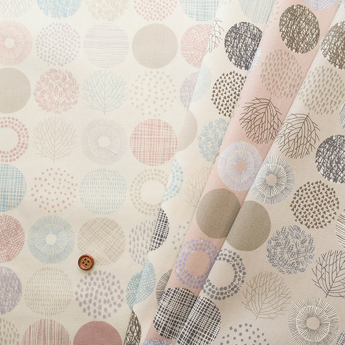 Cotton Oxford Fabric - Tree Circle Mini - nomura tailor