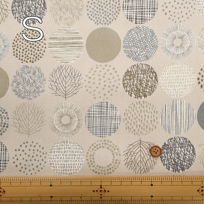 Cotton Oxford Fabric - Tree Circle Mini - nomura tailor