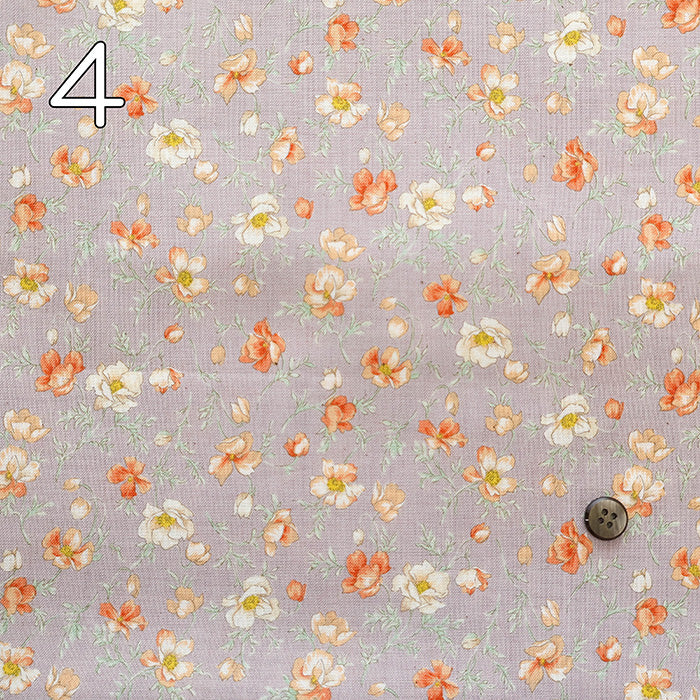 Unbleached Cotton Scare Print Fabric - Nostalgia Collection Shirley - nomura tailor