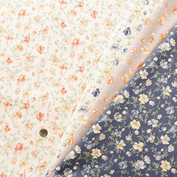 Unbleached Cotton Scare Print Fabric - Nostalgia Collection Shirley - nomura tailor