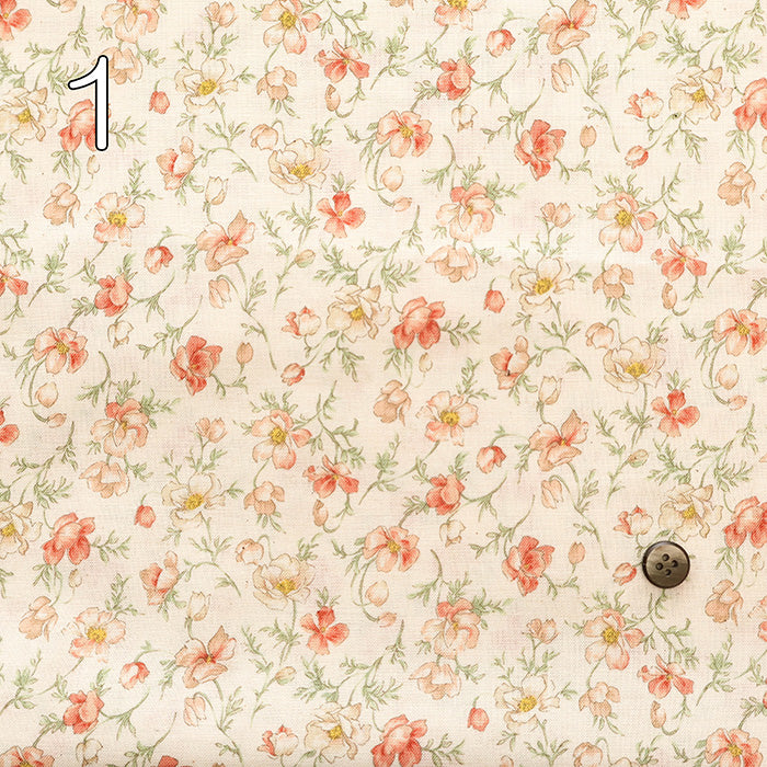 Unbleached Cotton Scare Print Fabric - Nostalgia Collection Shirley - nomura tailor