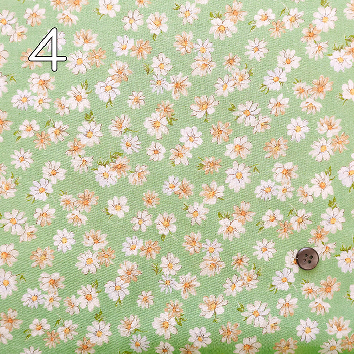 Unbleached Cotton Scare Print Fabric - Nostalgia Collection Margarita - nomura tailor