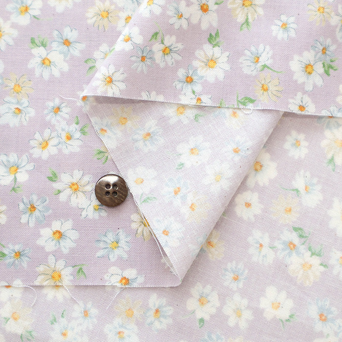 Unbleached Cotton Scare Print Fabric - Nostalgia Collection Margarita - nomura tailor