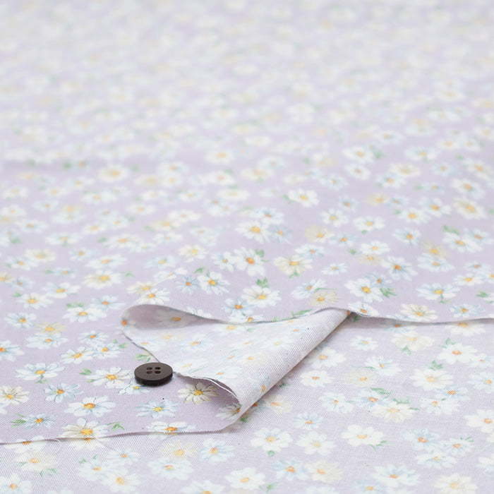 Unbleached Cotton Scare Print Fabric - Nostalgia Collection Margarita - nomura tailor