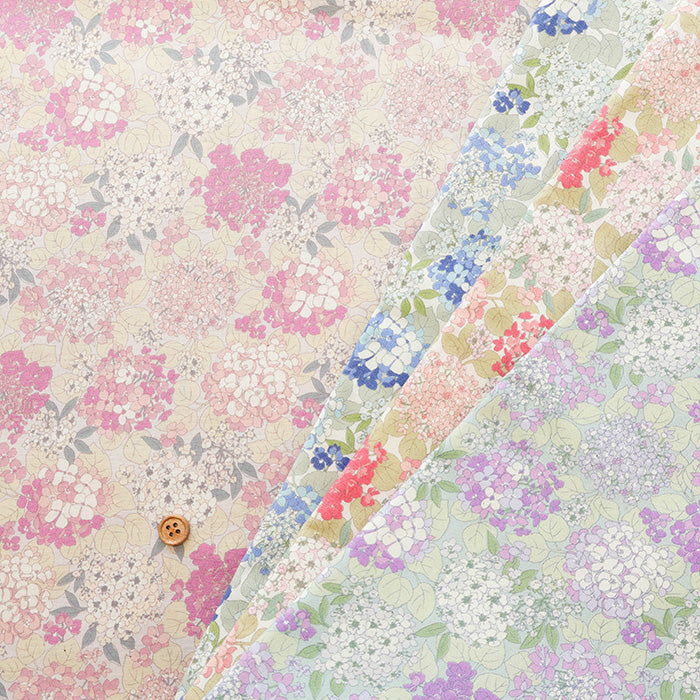 Unbleached Cotton Scare Printed Fabric - Nostalgia Collection - Cotton Candy - nomura tailor