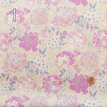 Unbleached Cotton Scare Printed Fabric - Nostalgia Collection - Cotton Candy - nomura tailor