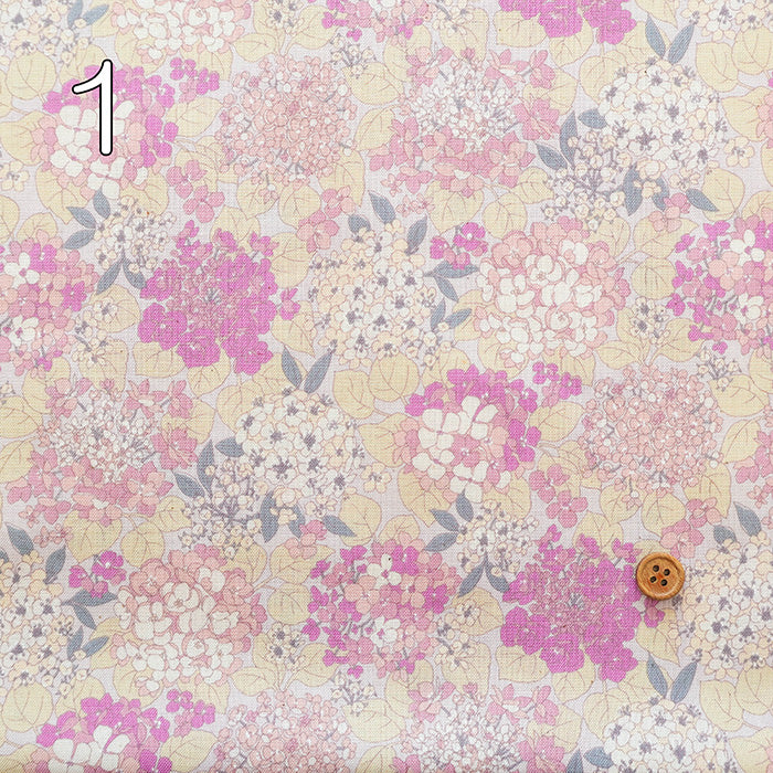 Unbleached Cotton Scare Printed Fabric - Nostalgia Collection - Cotton Candy - nomura tailor