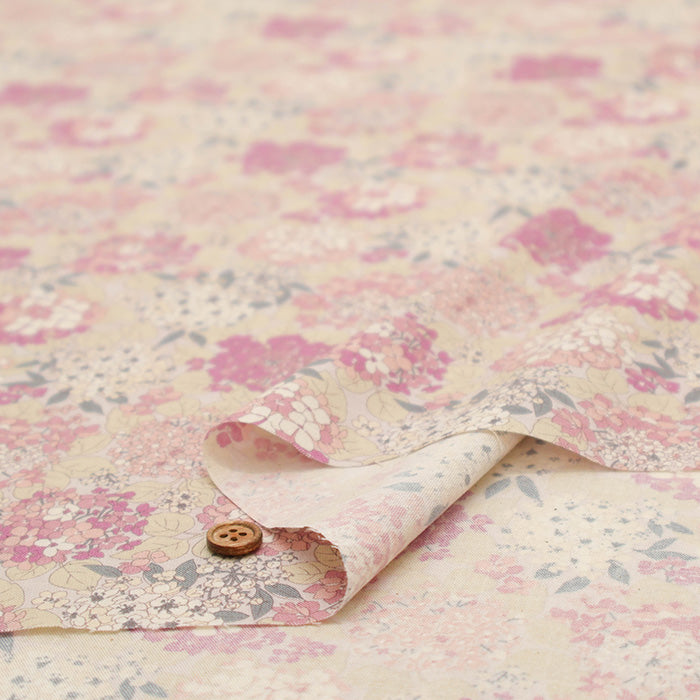 Unbleached Cotton Scare Printed Fabric - Nostalgia Collection - Cotton Candy - nomura tailor