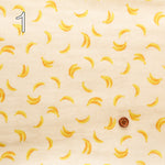 Cotton Double Gauze Print Fabric - Banana - nomura tailor