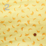Cotton Double Gauze Print Fabric - Banana - nomura tailor