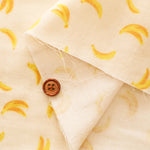 Cotton Double Gauze Print Fabric - Banana - nomura tailor