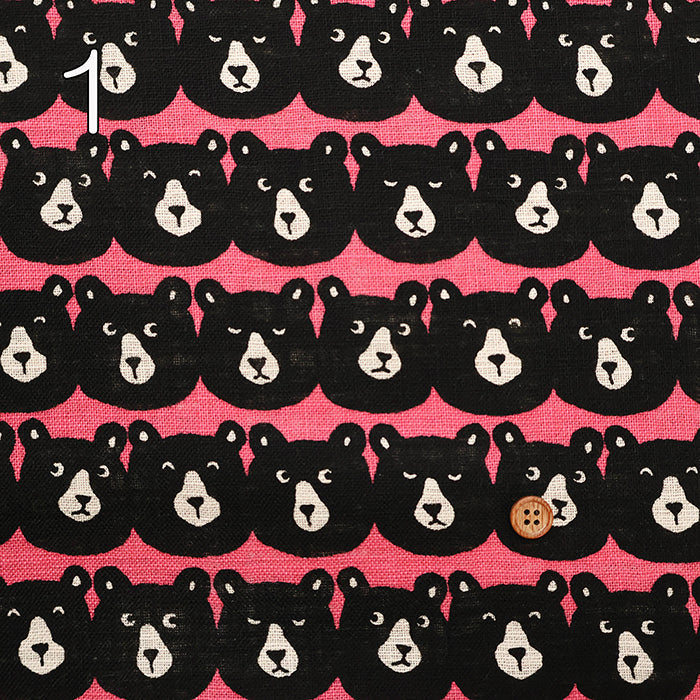 Linen-like Cotton Slub Fabric - Squishy Bear - nomura tailor