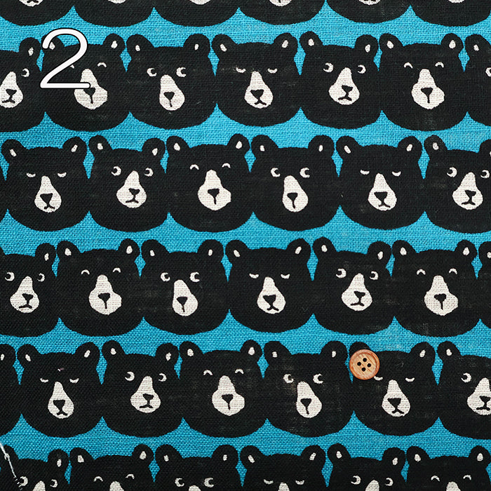 Linen-like Cotton Slub Fabric - Squishy Bear - nomura tailor