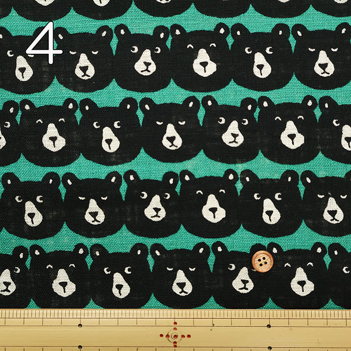 Linen-like Cotton Slub Fabric - Squishy Bear - nomura tailor