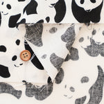 Cotton Muslin printed Fabric - Mosaic Panda - nomura tailor