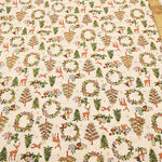 Cotton Muslin printed Fabric  Art Nouveau Symphony - Christmas - nomura tailor