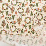 Cotton Muslin printed Fabric  Art Nouveau Symphony - Christmas - nomura tailor