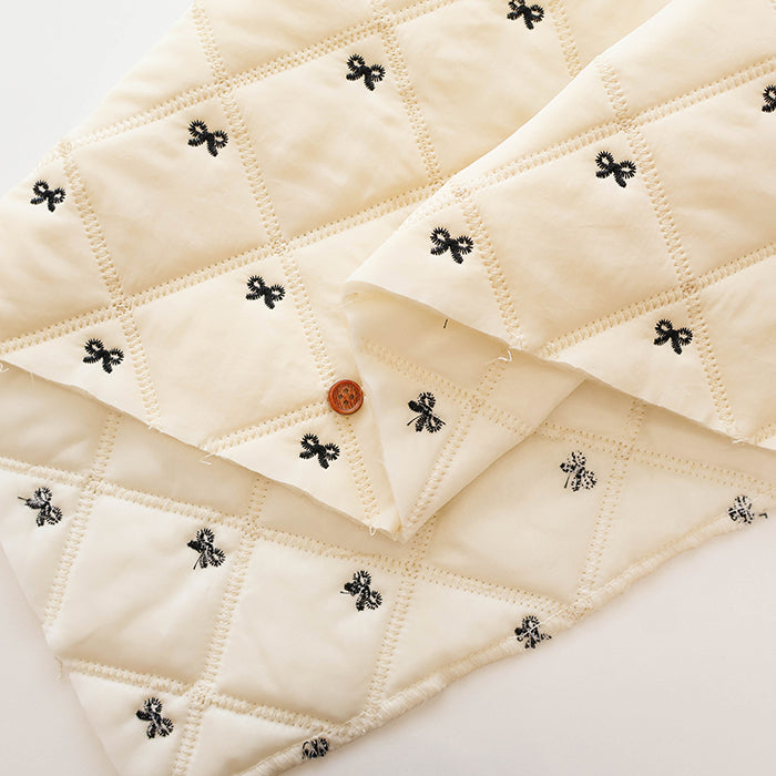 Made in China - Nylon Embroidered Quilted Fabric - Ribbon - nomura tailor